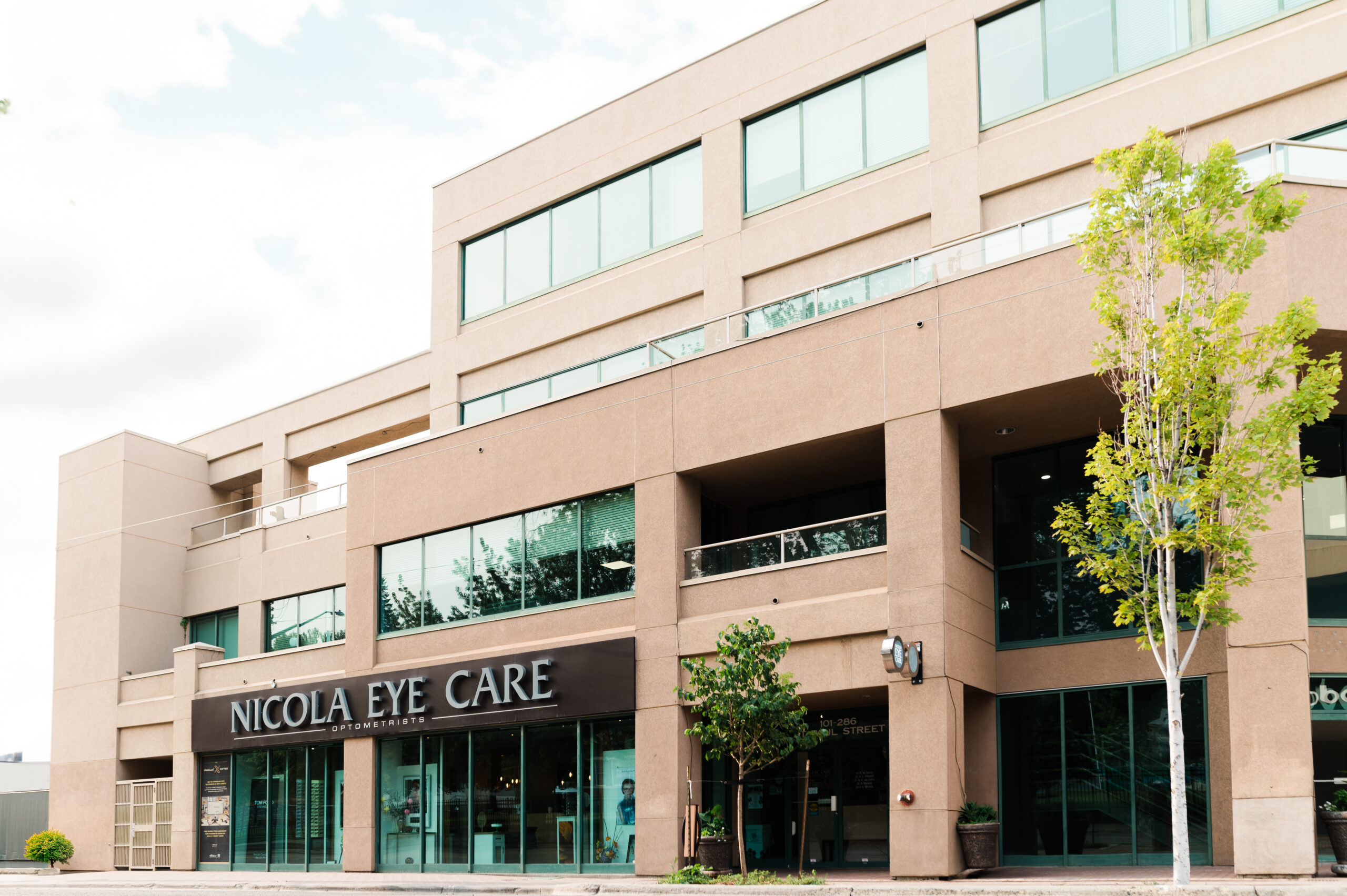 The exterior of Nicola Eye Care in Kamloops offering superior eye care services in the local area