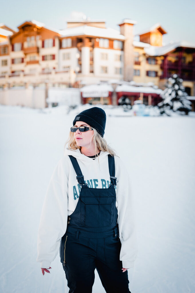 outdoor winter activity sunpeaks kamloops bc snowy day