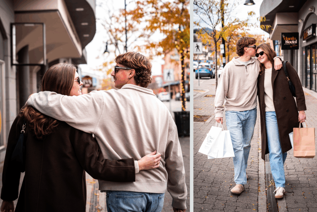 Couple wearing Nicola in Downtown Kamloops